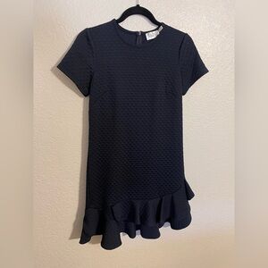 Elegant Navy Blue Eliza J Textured Dress
